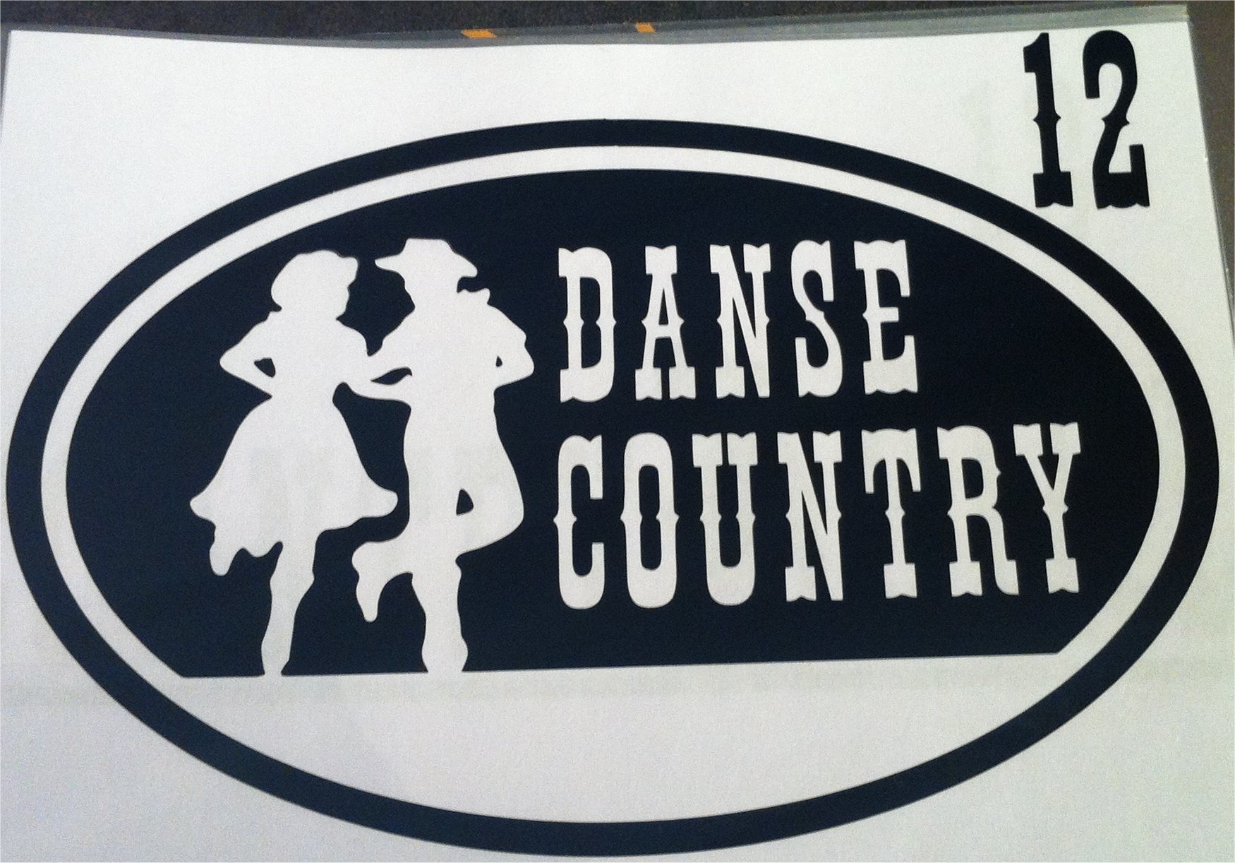 Danse Country 20cm x 13cm